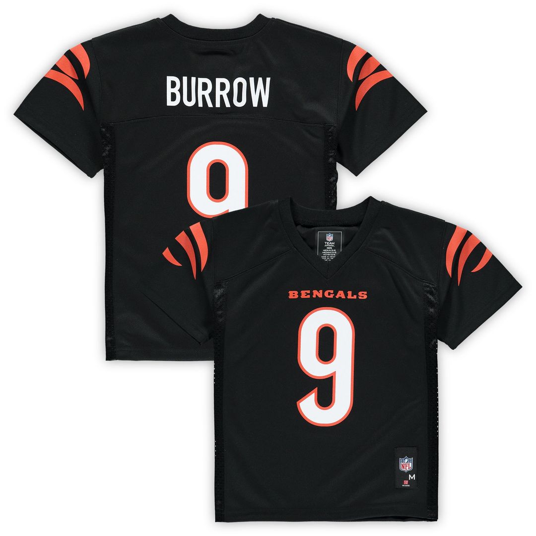 Joe Burrow Cincinnati Bengals Preschool Replica Player Jersey - Black