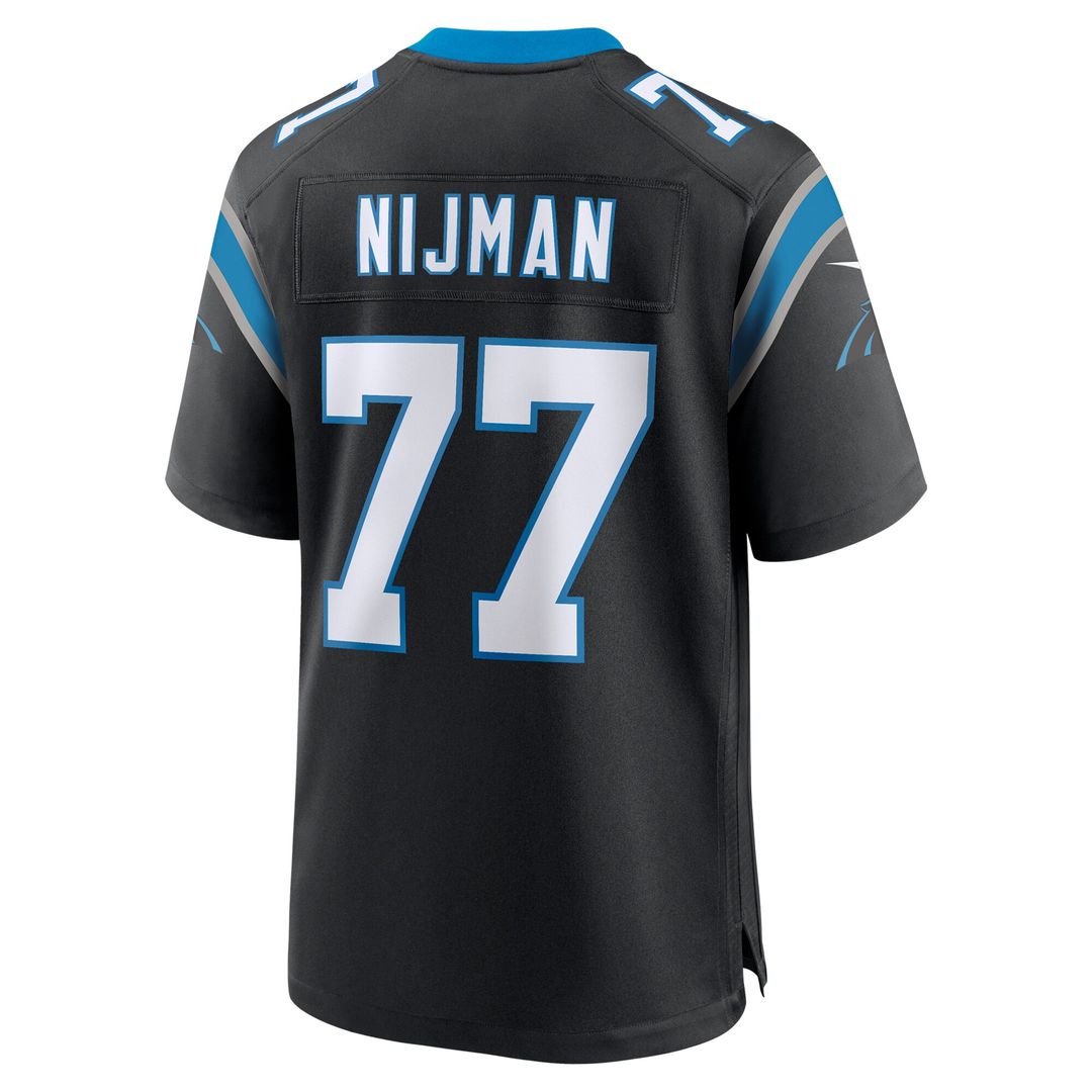 Yosh Nijman Carolina Panthers Nike  Game Jersey -  Black