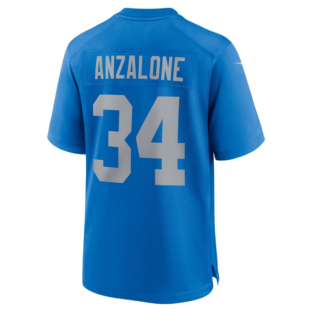 Alex Anzalone Detroit Lions Nike Alternate Game Jersey -  Blue
