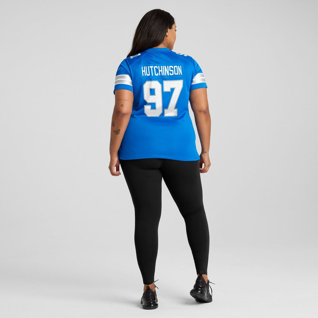 Aidan Hutchinson Detroit Lions Nike Women's Game Jersey - Blue
