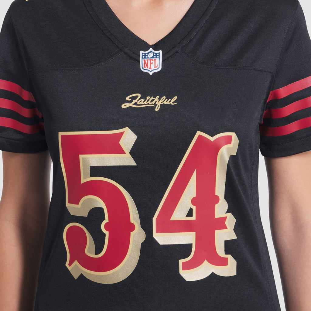 Fred Warner San Francisco 49ers Nike Women's 2025 Rivalries Collection Game Jersey - Black