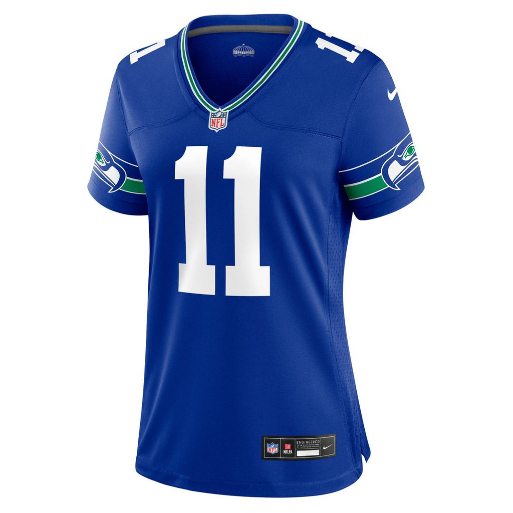 Jaxon Smith-Njigba Seattle Seahawks Nike Women's Throwback Player Game Jersey - Royal