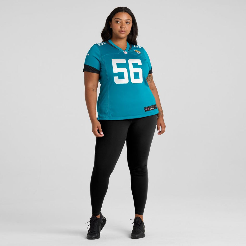 Yasir Abdullah Jacksonville Jaguars Nike Women's Team Game Jersey -  Teal