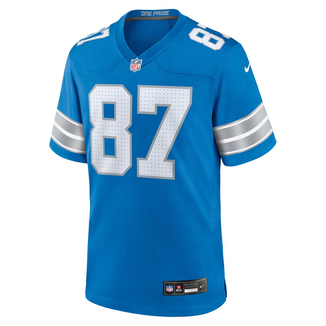 Sam LaPorta Detroit Lions Nike Game Jersey - Blue