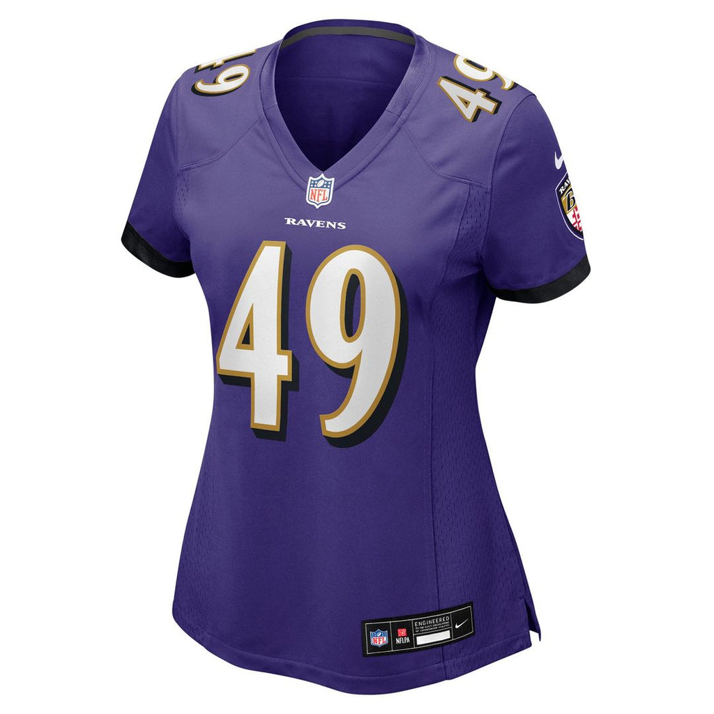 Jay Higgins IV Baltimore Ravens Nike Women's Team Game Jersey -  Purple