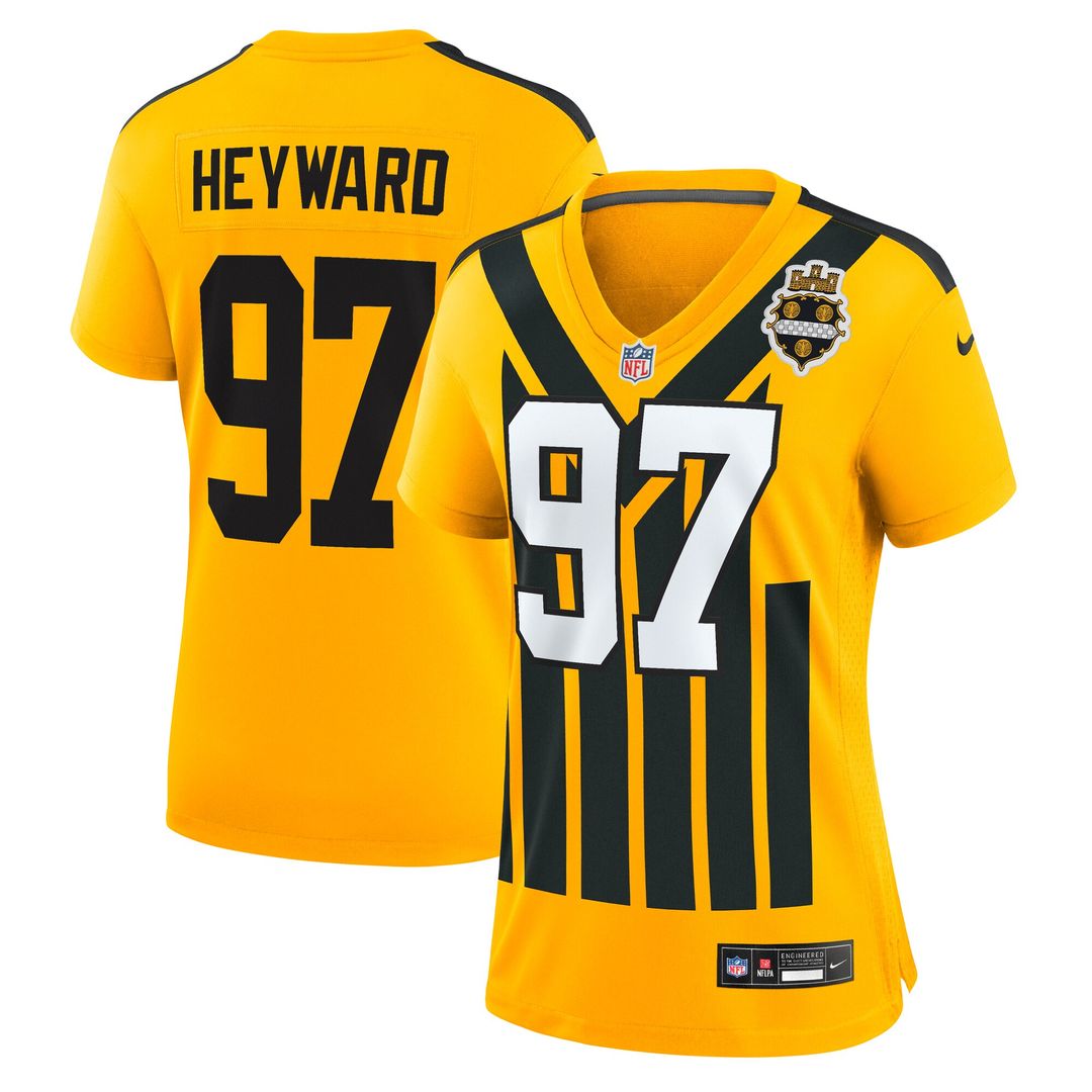 Cameron Heyward Pittsburgh Steelers Nike Women's Alternate 1933 Throwback Game Jersey - Gold