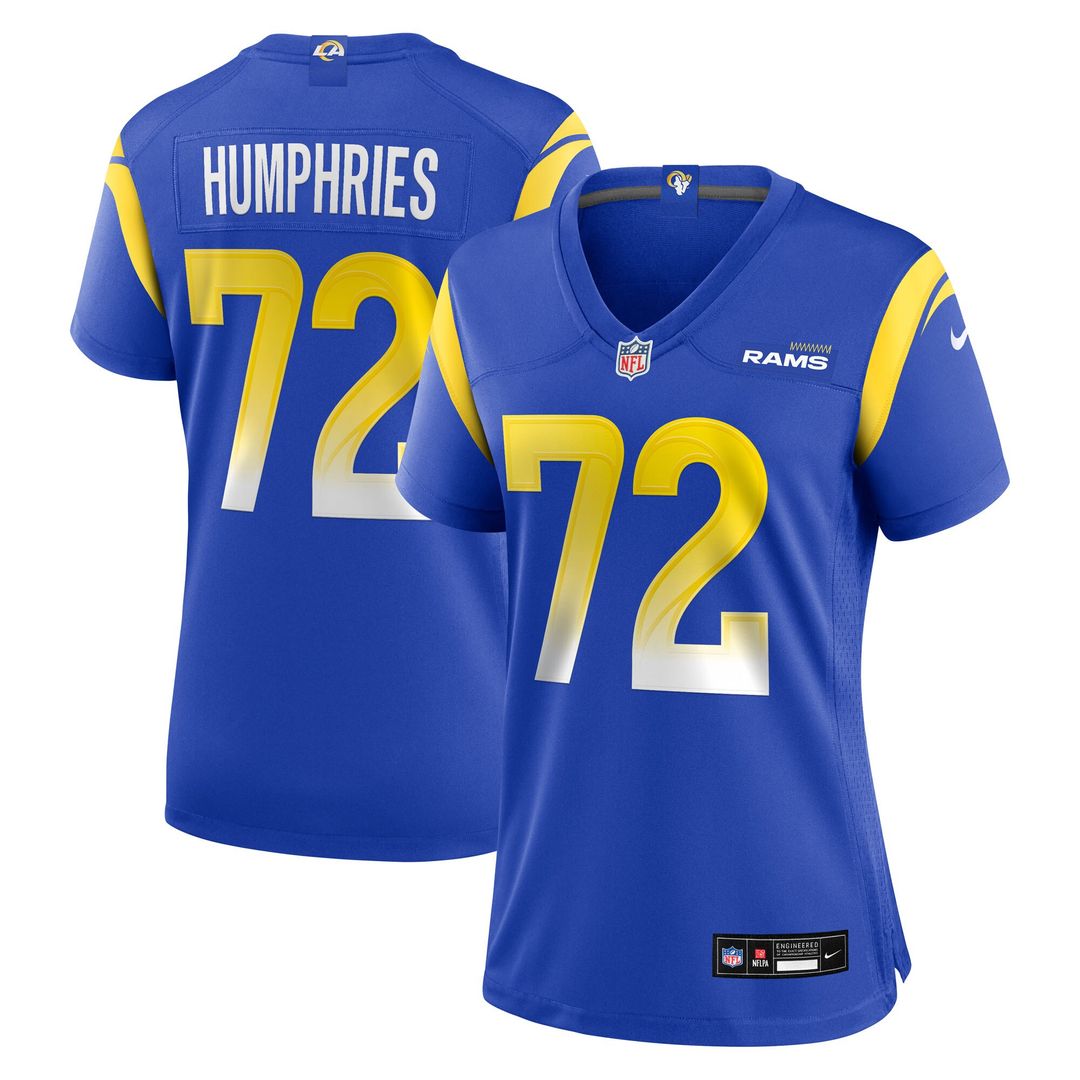 D.J. Humphries Los Angeles Rams Nike Women's Team Game Jersey -  Royal