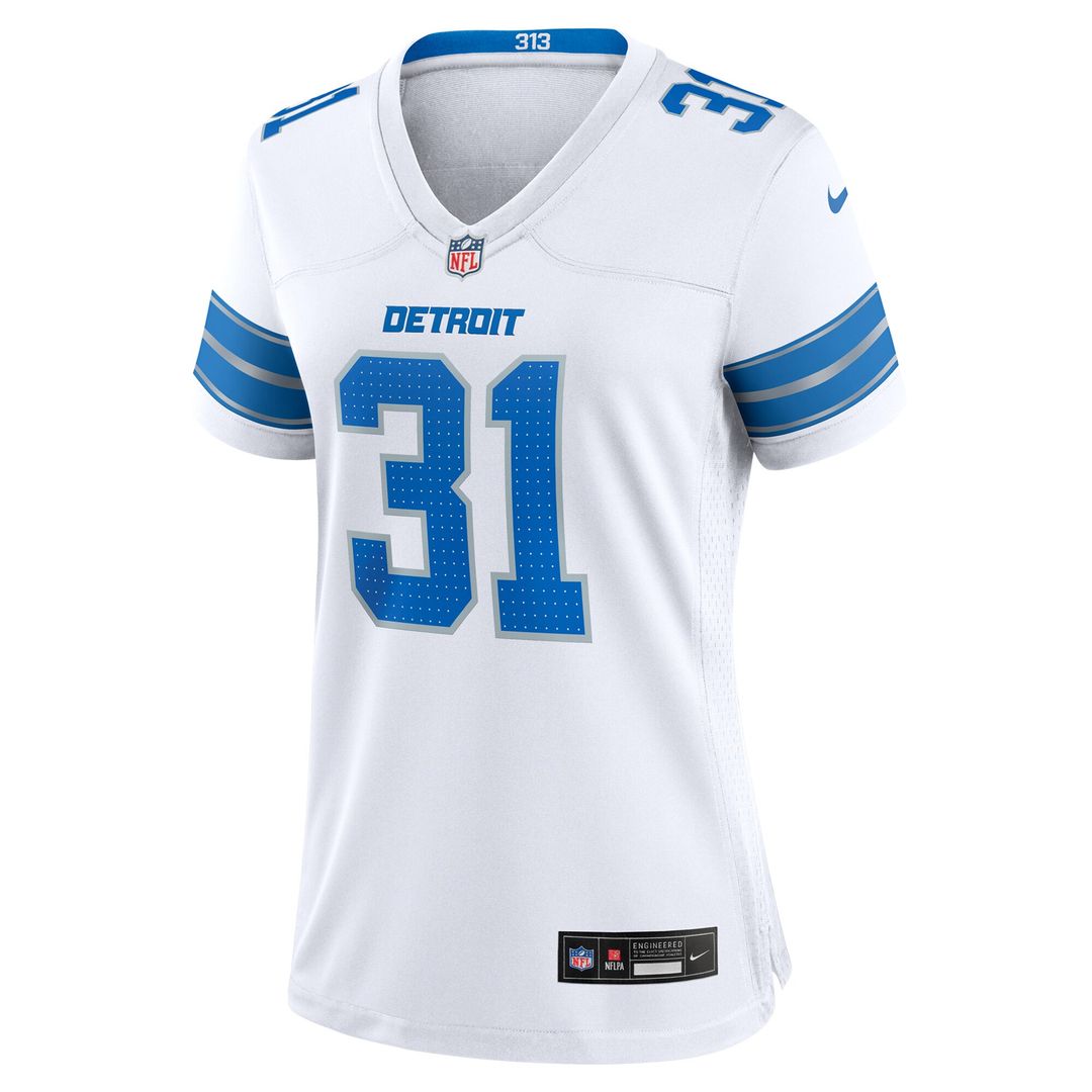 Kerby Joseph Detroit Lions Nike Women's Game Jersey -  White