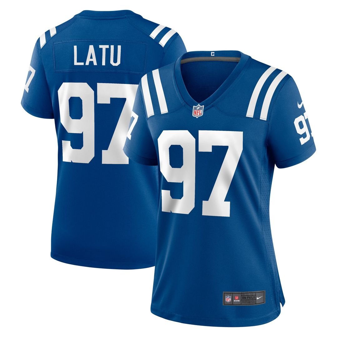 Laiatu Latu Indianapolis Colts Nike Women's Game Jersey -  Royal