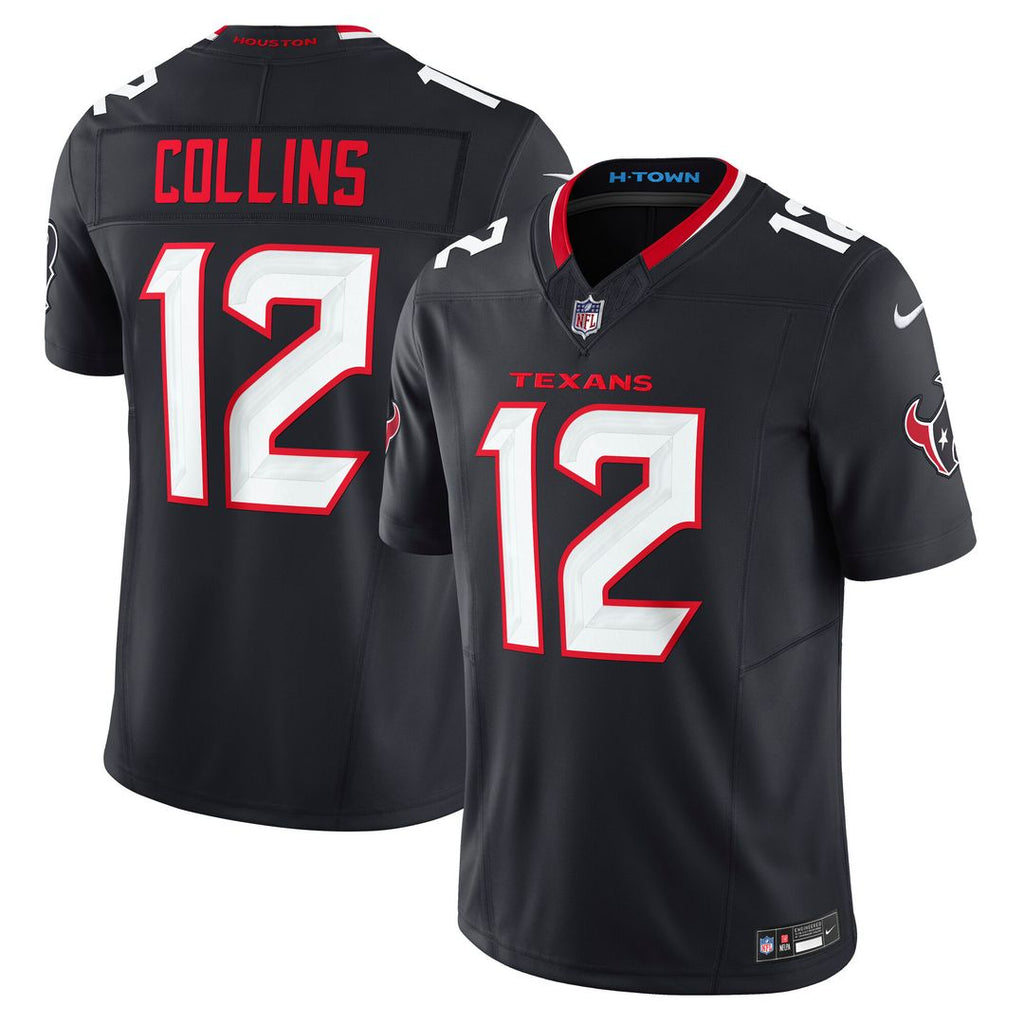 Nico Collins Houston Texans Nike Team Vapor F.U.S.E. Limited Jersey - Navy