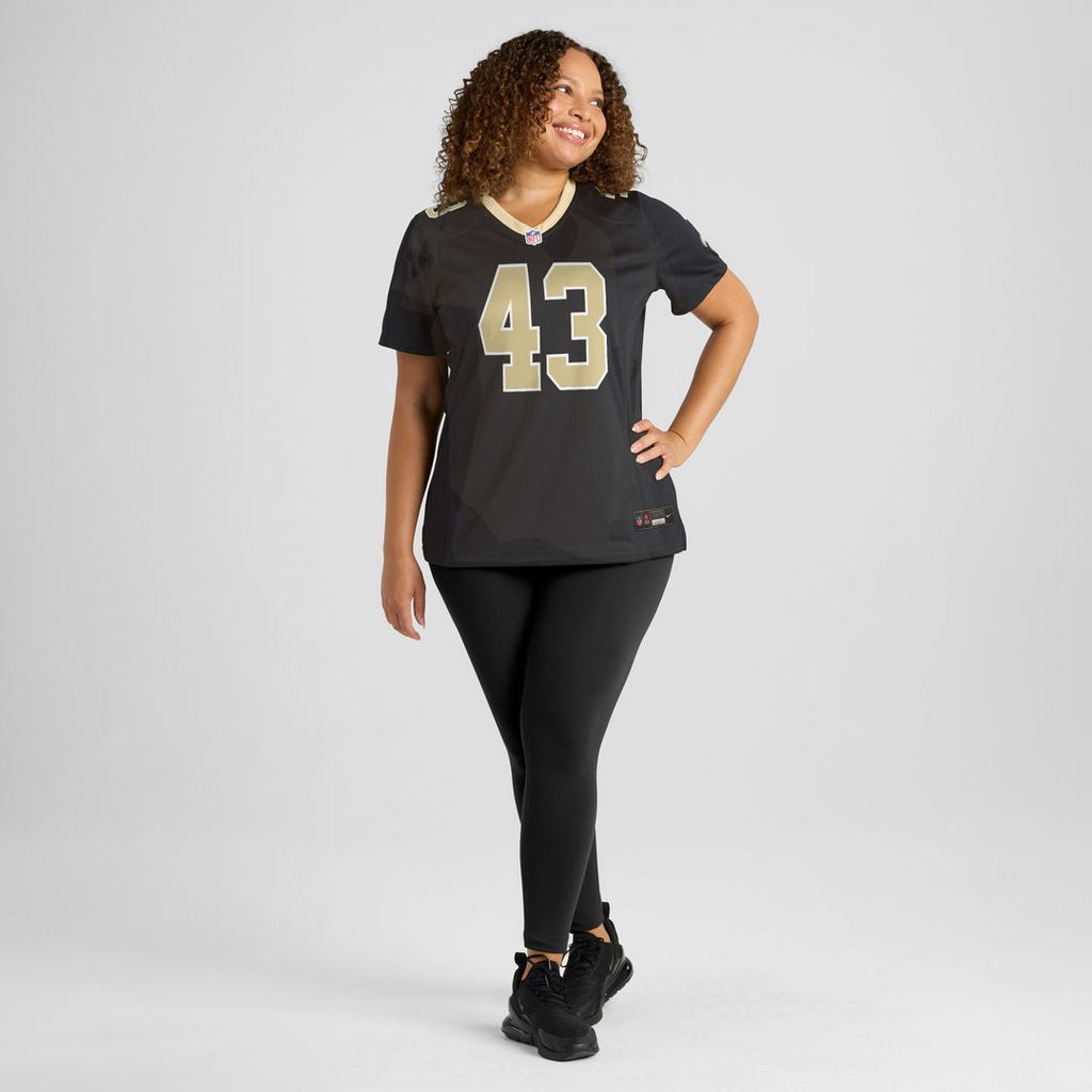 Michael Davis New Orleans Saints Nike Women's Team Game Jersey -  Black