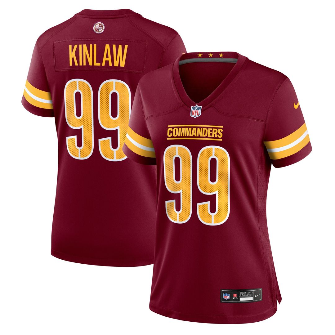 Javon Kinlaw Washington Commanders Nike Women's Team Game Jersey -  Burgundy