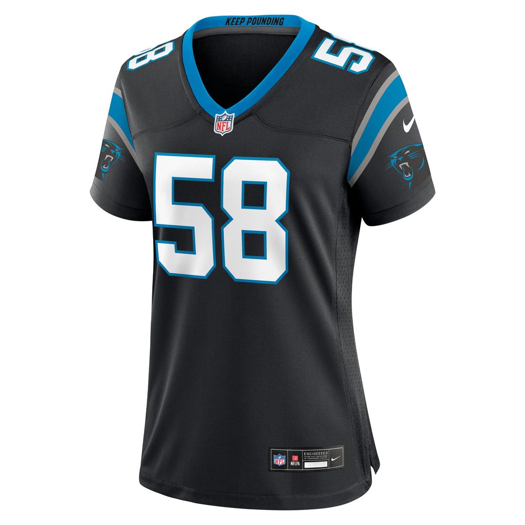 Thomas Davis Sr. Carolina Panthers Nike Women's Team Retired Game Jersey -  Black
