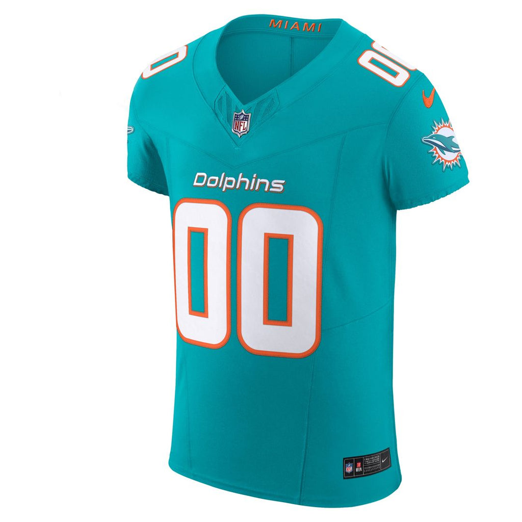 Miami Dolphins Nike Vapor F.U.S.E. Elite Custom Jersey - Aqua