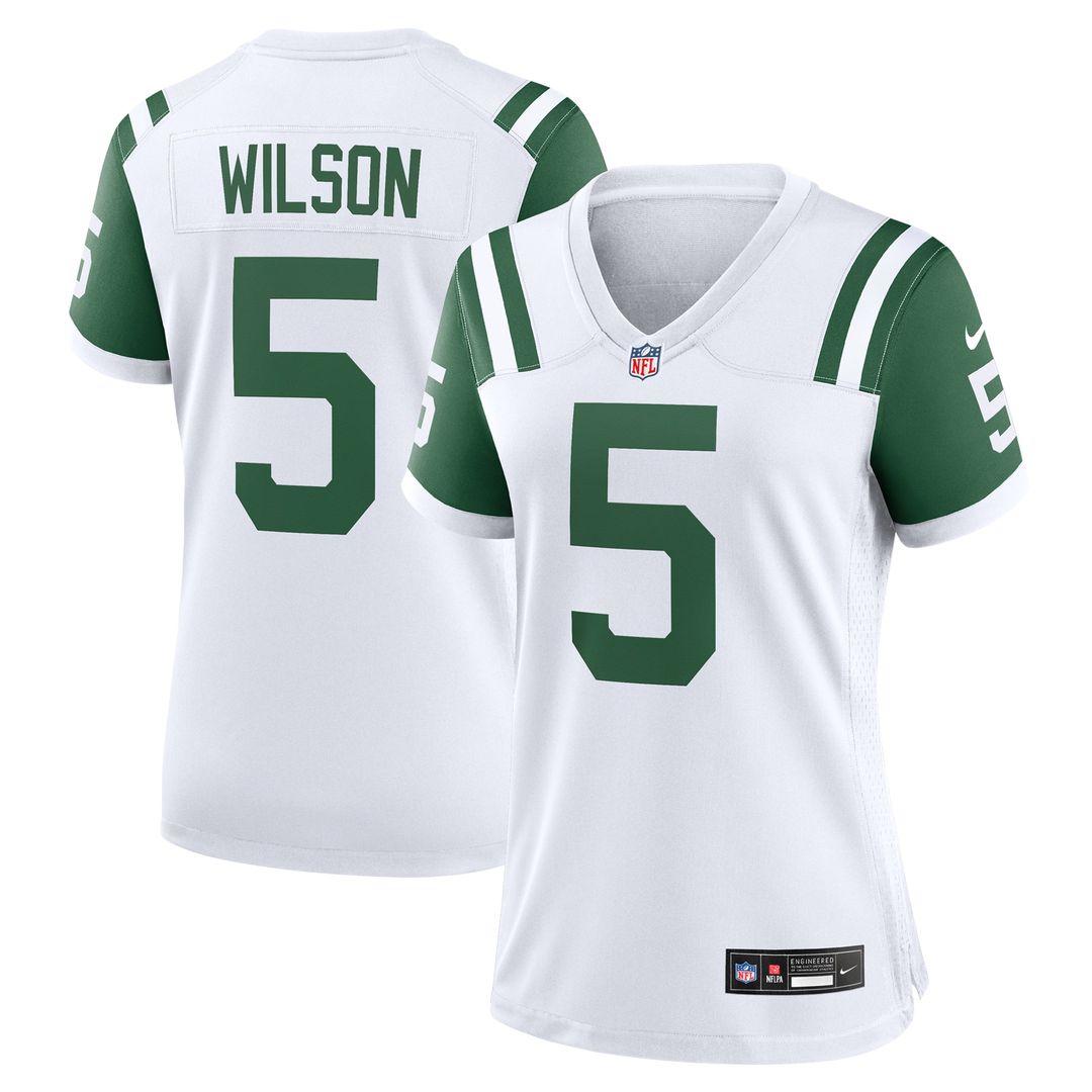 Garrett Wilson New York Jets Nike Women's Classic Alternate Game Jersey - White