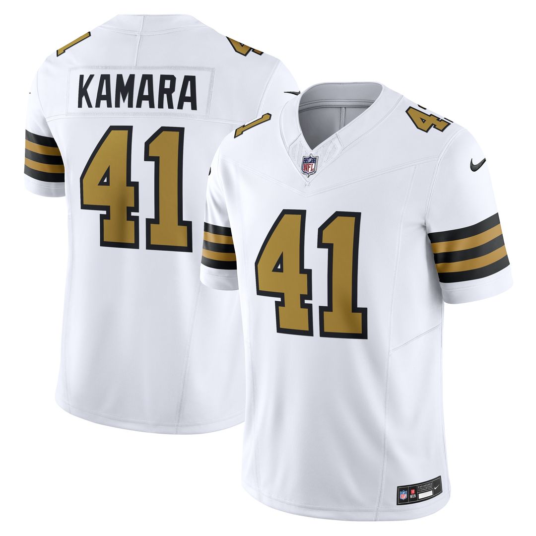 Alvin Kamara New Orleans Saints Nike Alternate Vapor F.U.S.E. Limited Jersey - White