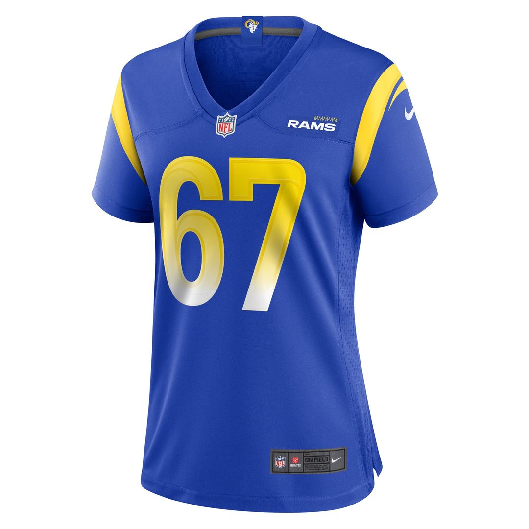 Justin Dedich Los Angeles Rams Nike Women's Game Jersey -  Royal