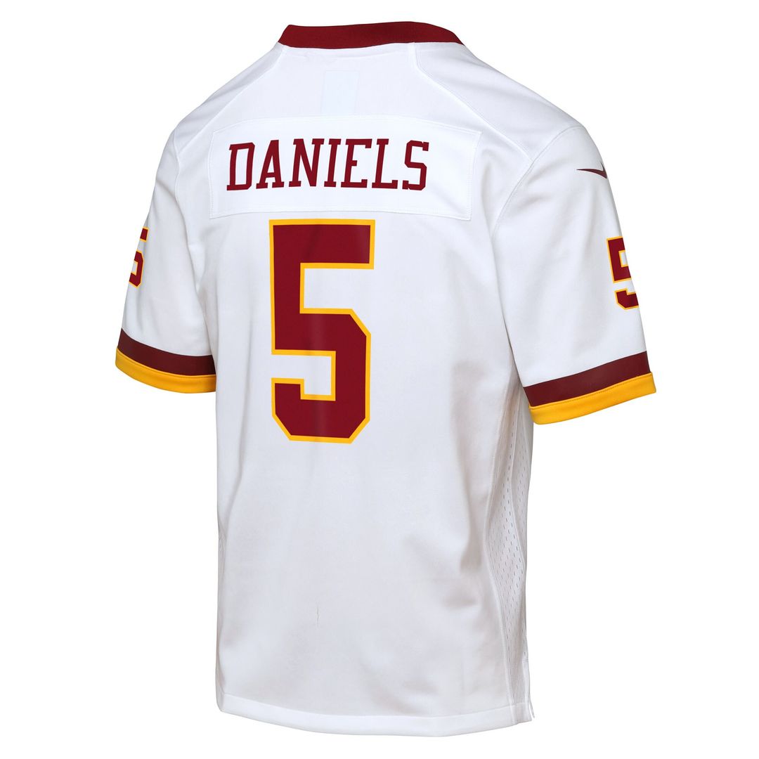 Jayden Daniels Washington Commanders Nike Youth Game Super Bowl Era Jersey - White
