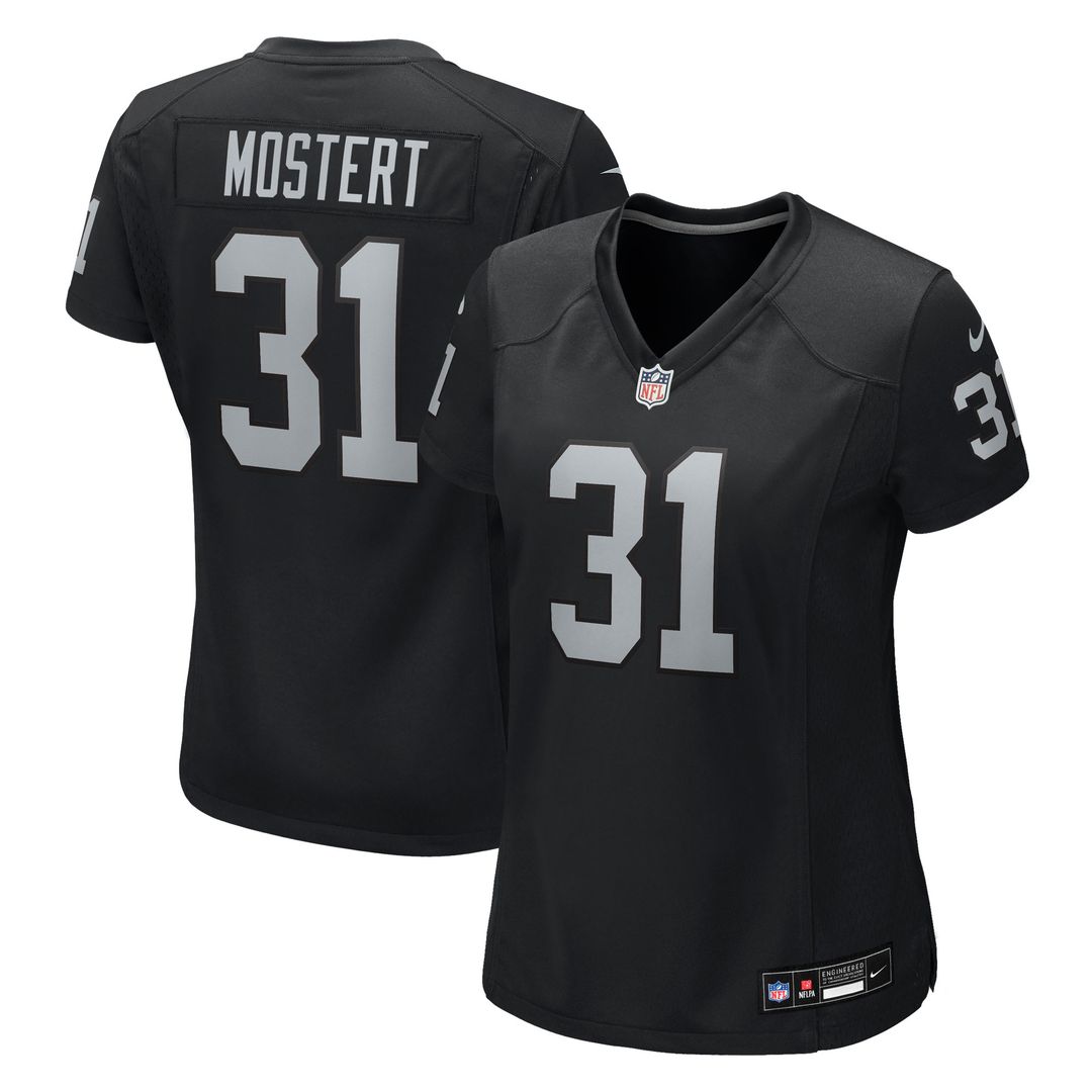 Raheem Mostert Las Vegas Raiders Nike Women's Team Game Jersey -  Black