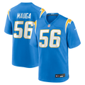 Kanai Mauga Los Angeles Chargers Nike Team Game Jersey -  Powder Blue