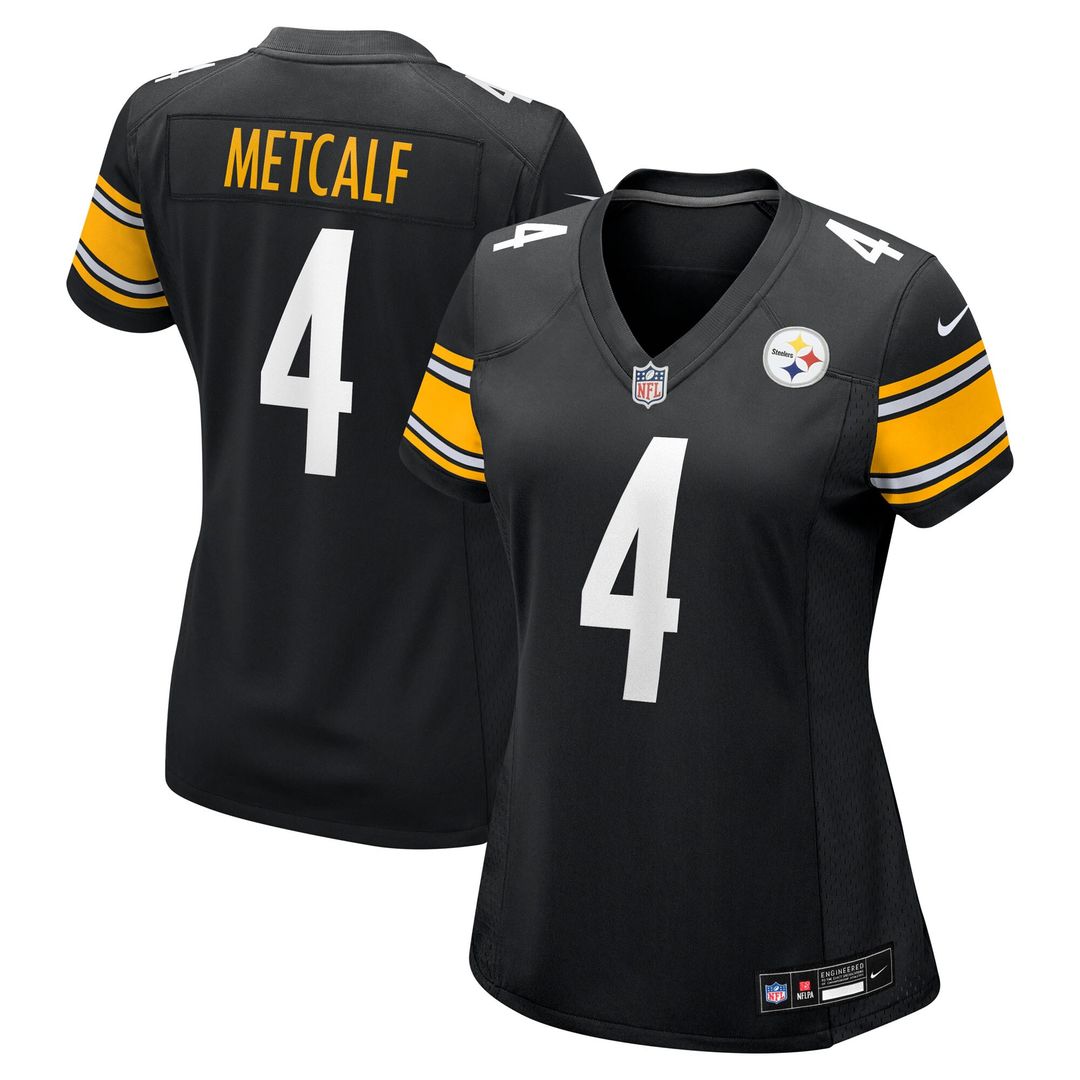 DK Metcalf Pittsburgh Steelers Nike Women's Team Game Jersey -  Black