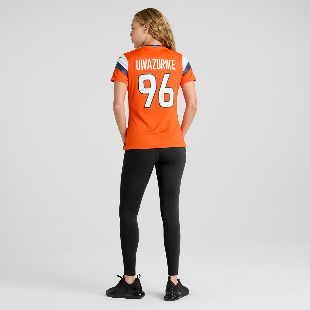 Eyioma Uwazurike Denver Broncos Nike Women's Team Game Jersey -  Orange