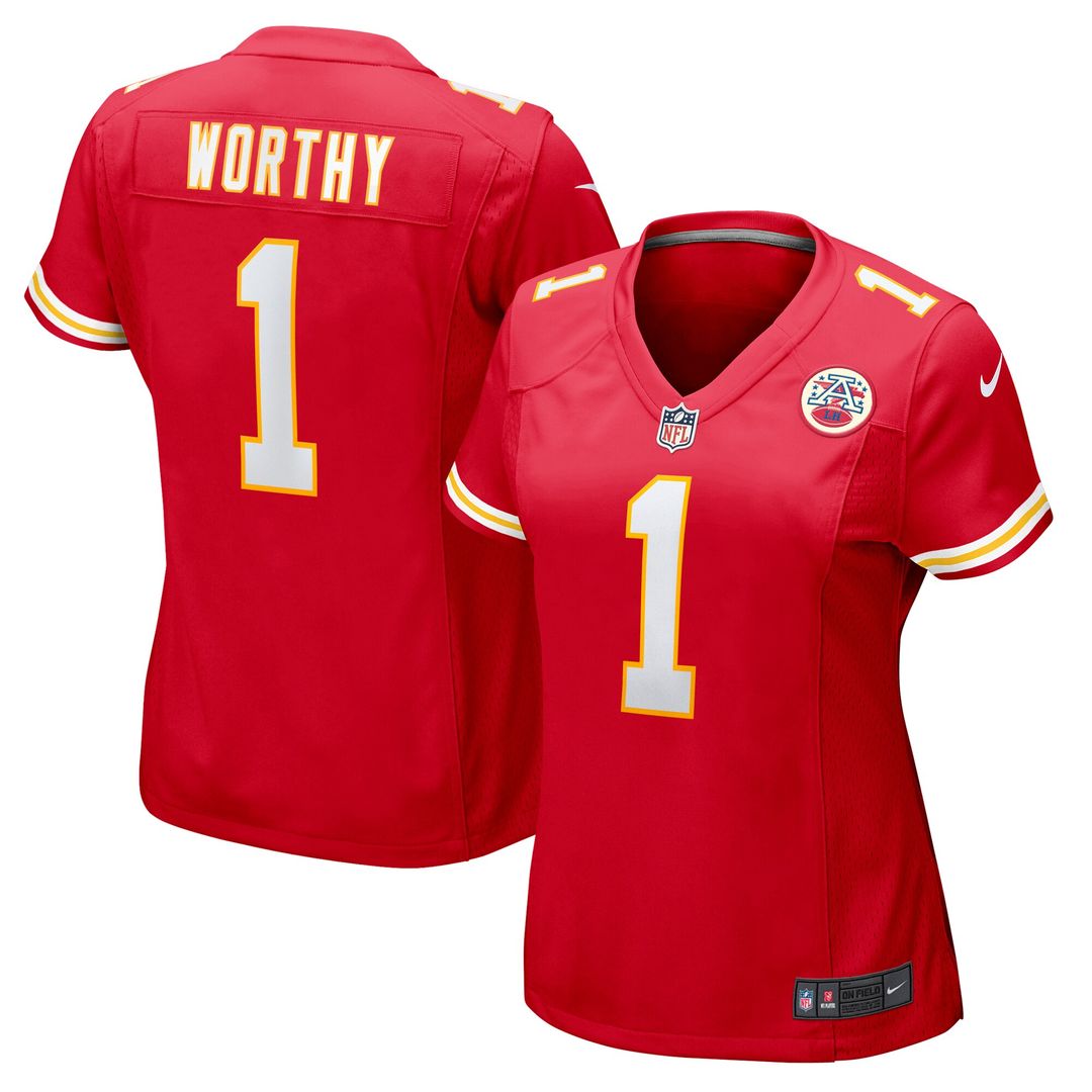 Xavier Worthy Kansas City Chiefs Nike Women's  Game Jersey -  Red