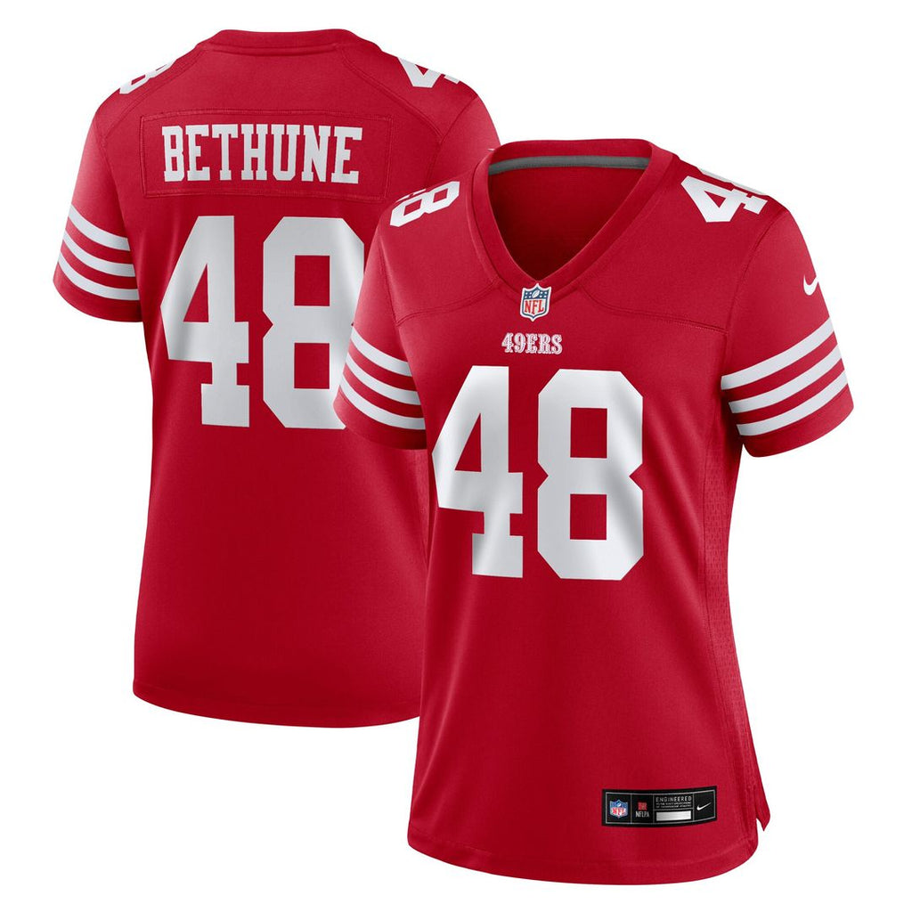 Tatum Bethune San Francisco 49ers Nike Women's Team Game Jersey -  Scarlet