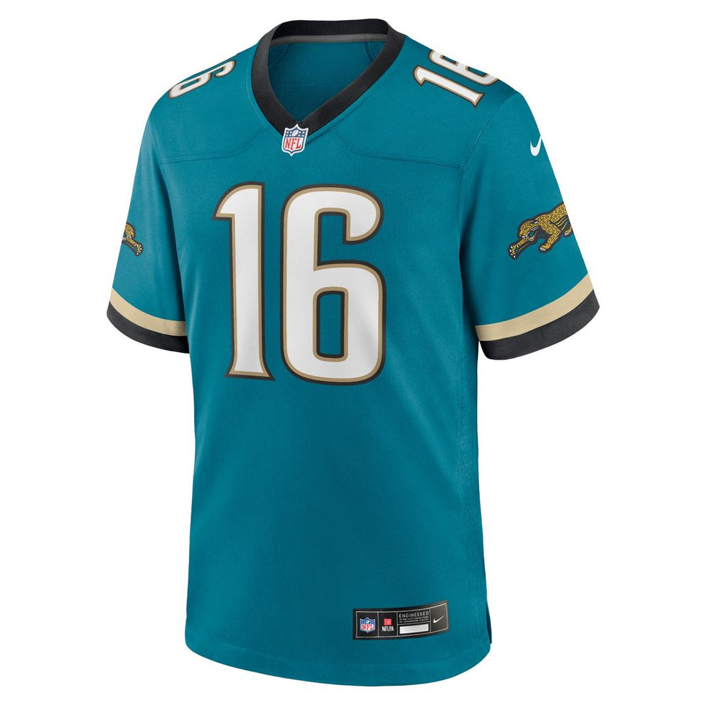 Trevor Lawrence Jacksonville Jaguars Nike Prowler Throwback Player Game Jersey - Teal