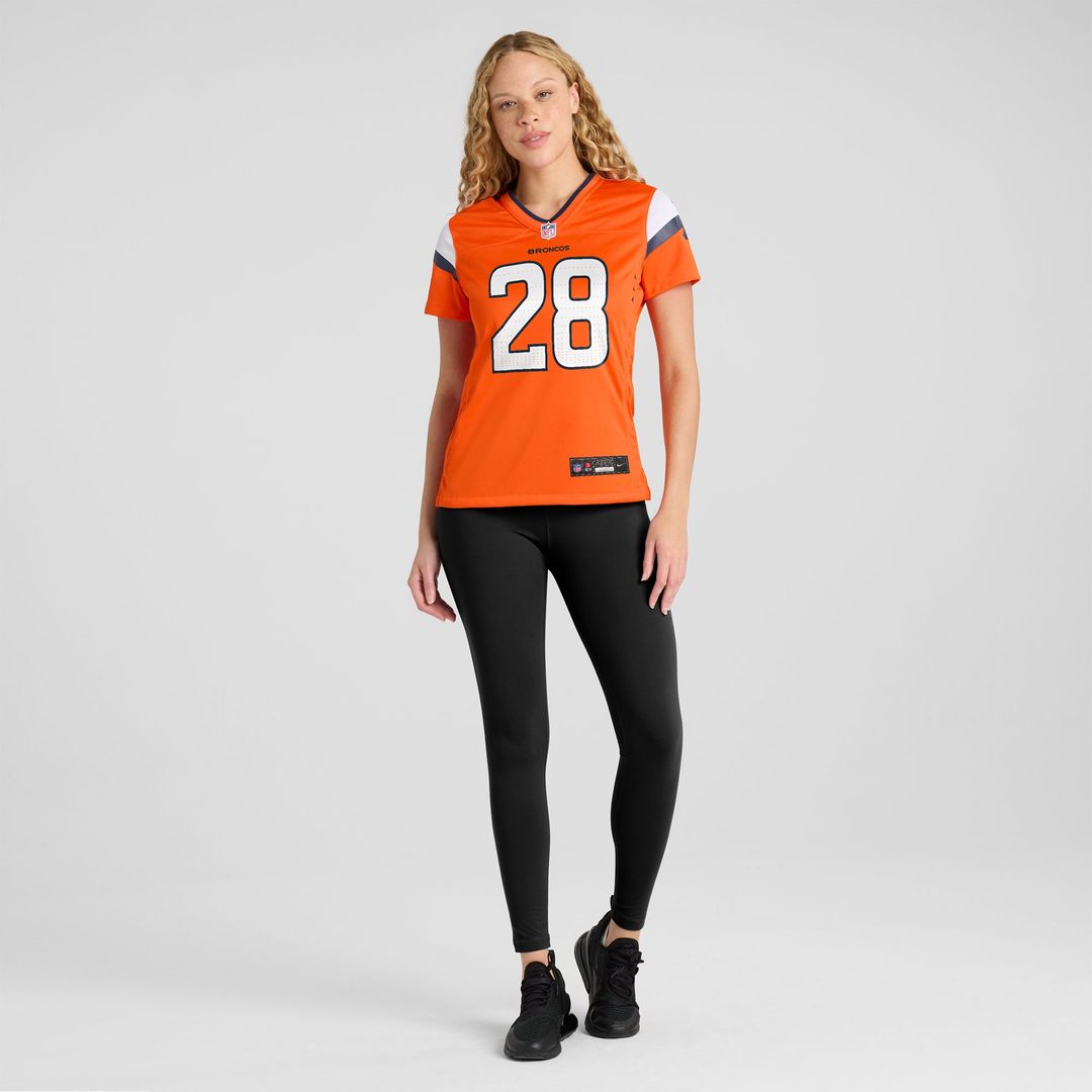 Tyler Badie Denver Broncos Nike Women's Team Game Jersey -  Orange
