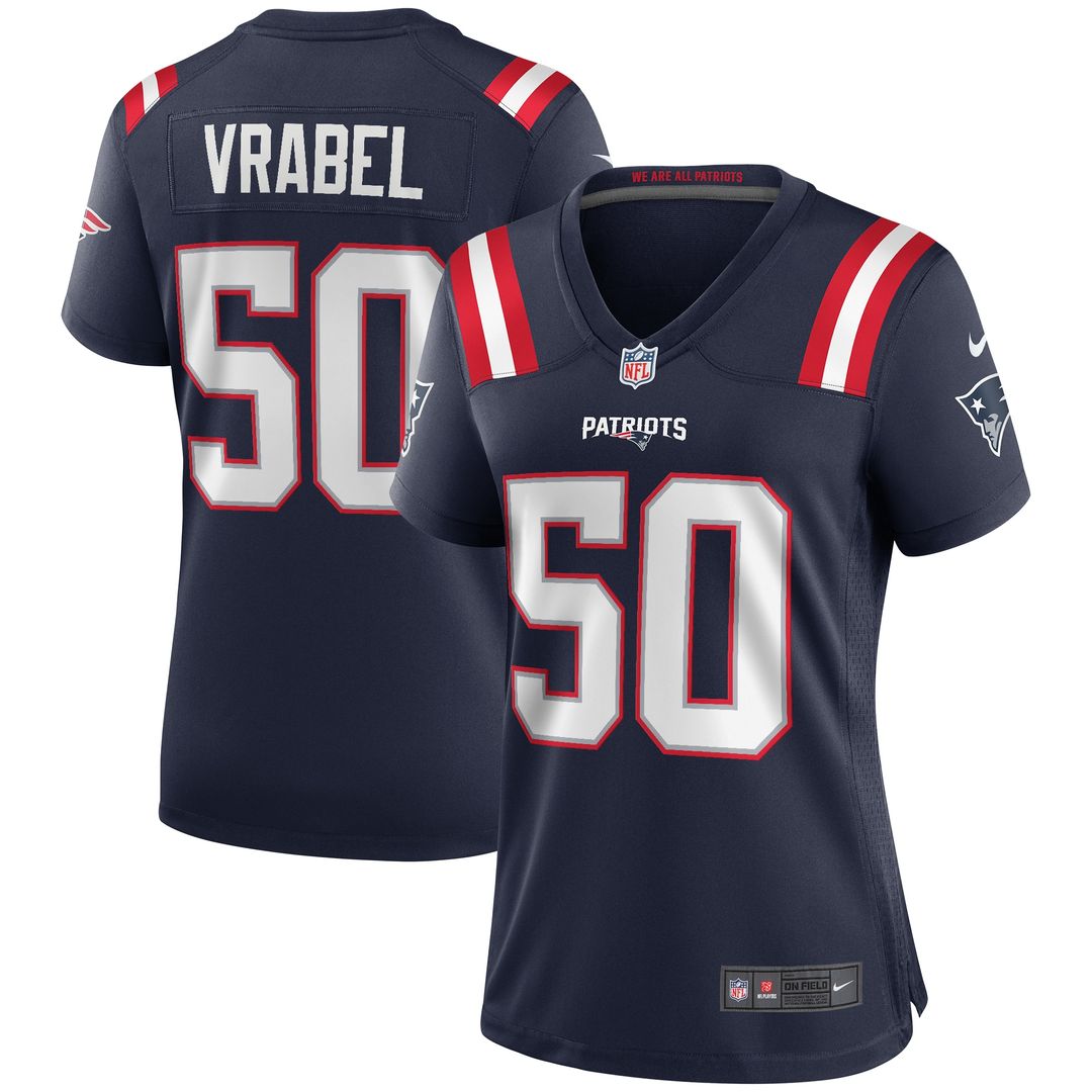 Mike Vrabel New England Patriots Nike Women's Game Retired Player Jersey - Navy
