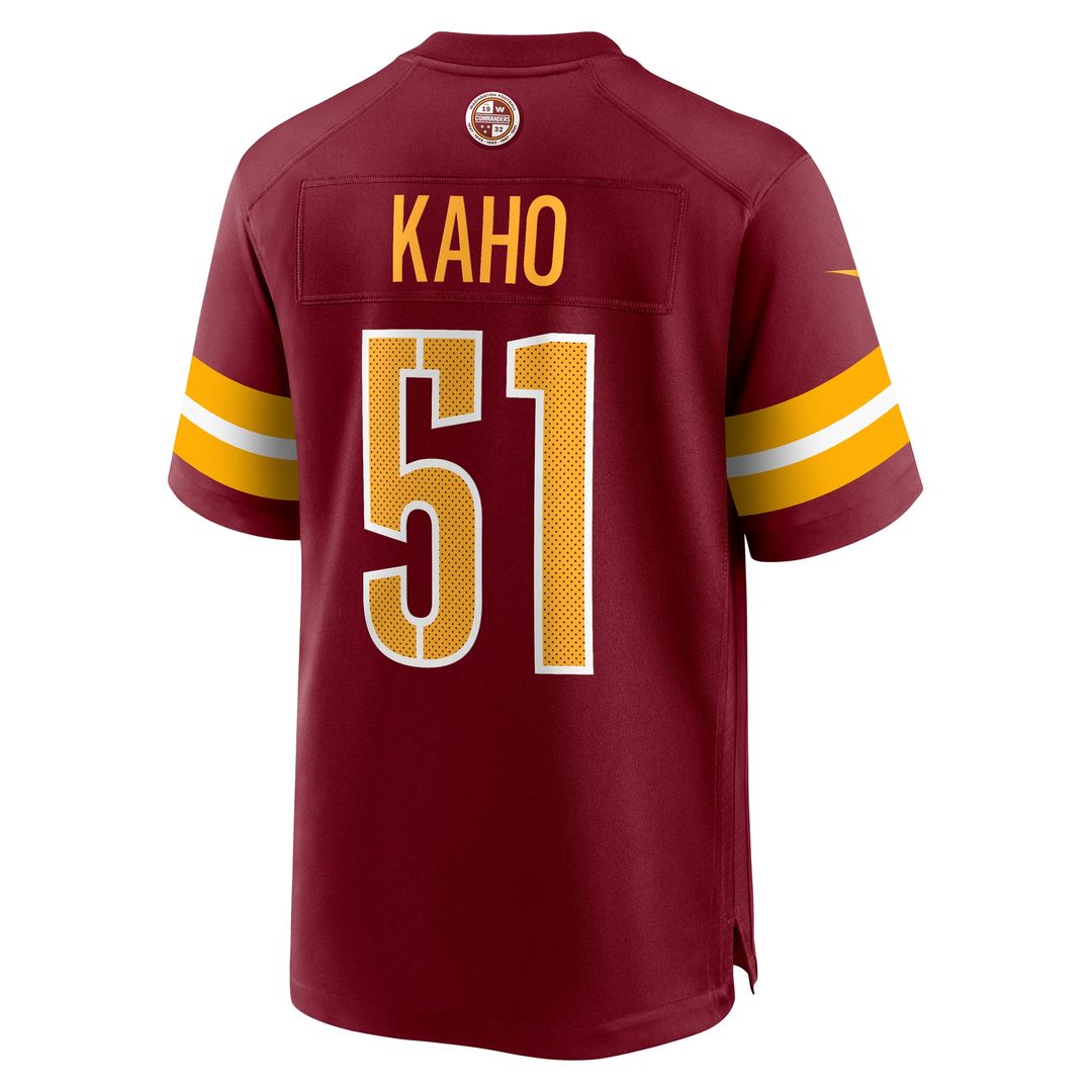 Ale Kaho Washington Commanders Nike Team Game Jersey -  Burgundy