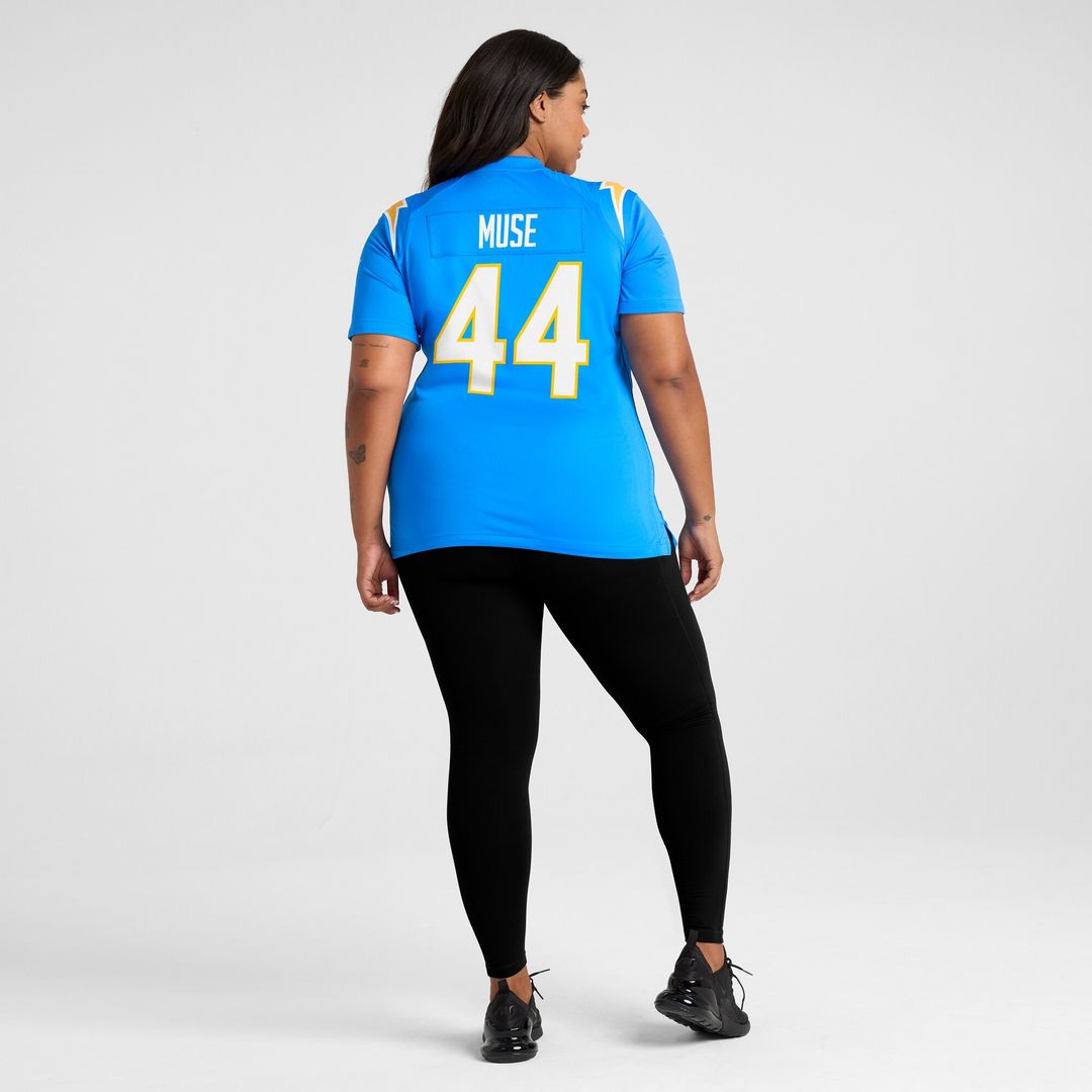 Tanner Muse Los Angeles Chargers Nike Women's Team Game Jersey -  Powder Blue