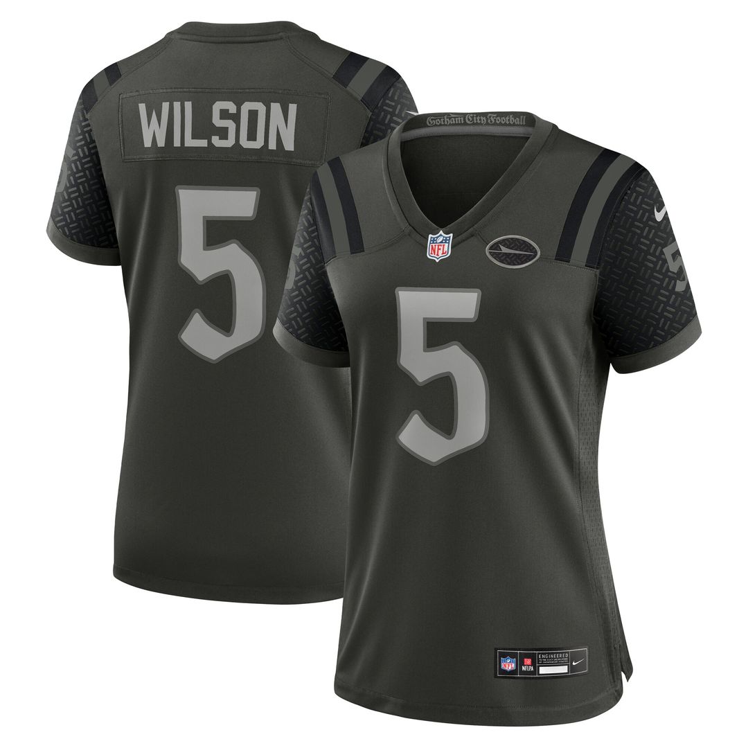 Garrett Wilson New York Jets Nike Women's 2025 Rivalries Collection Game Jersey - Gotham Green