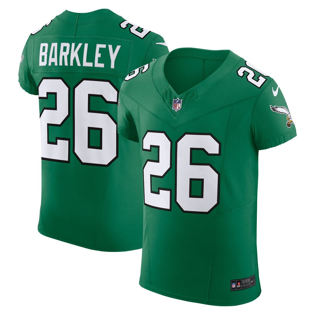 Saquon Barkley Philadelphia Eagles Nike Alternate  Vapor F.U.S.E. Elite Jersey - Kelly Green