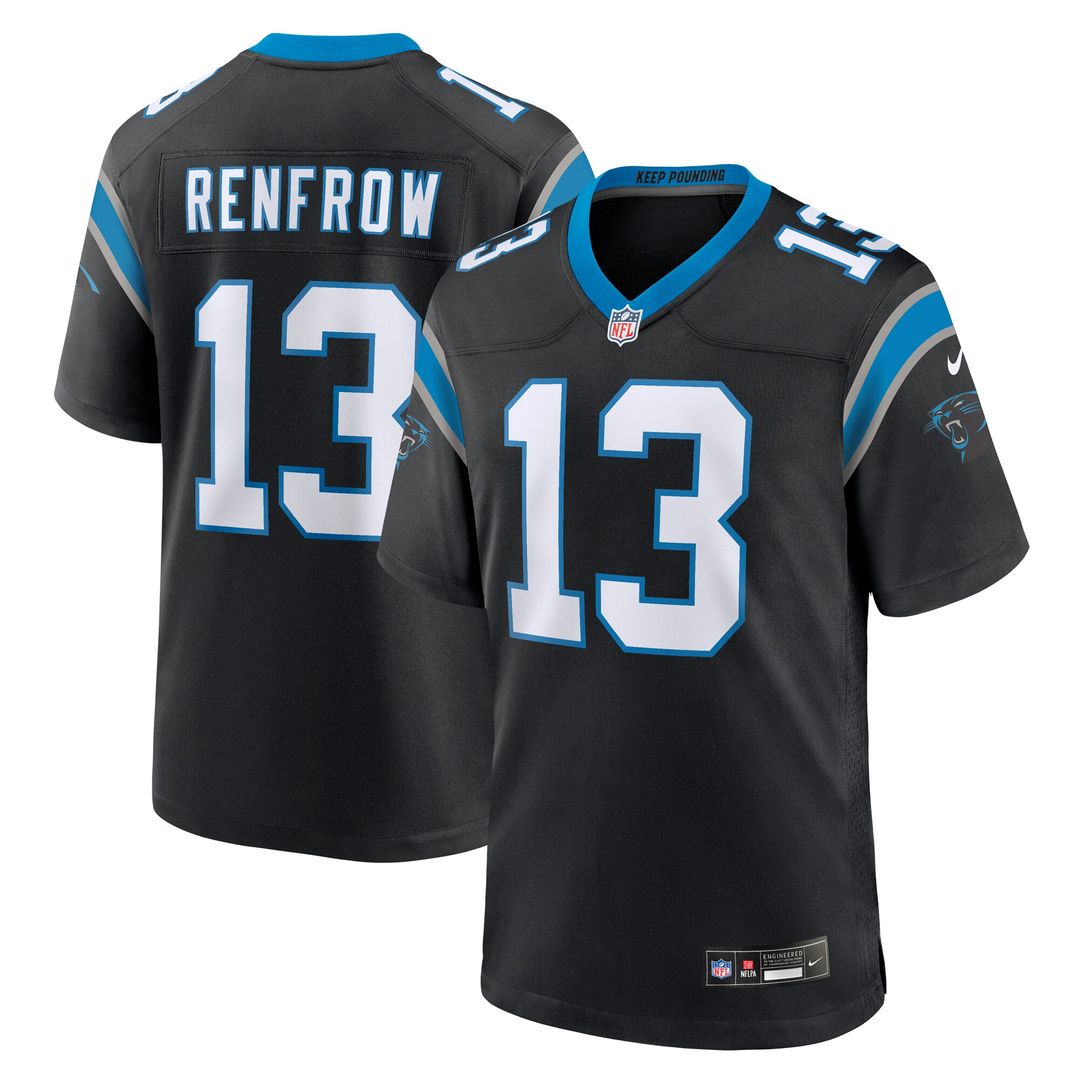 Hunter Renfrow Carolina Panthers Nike Team Game Jersey -  Black