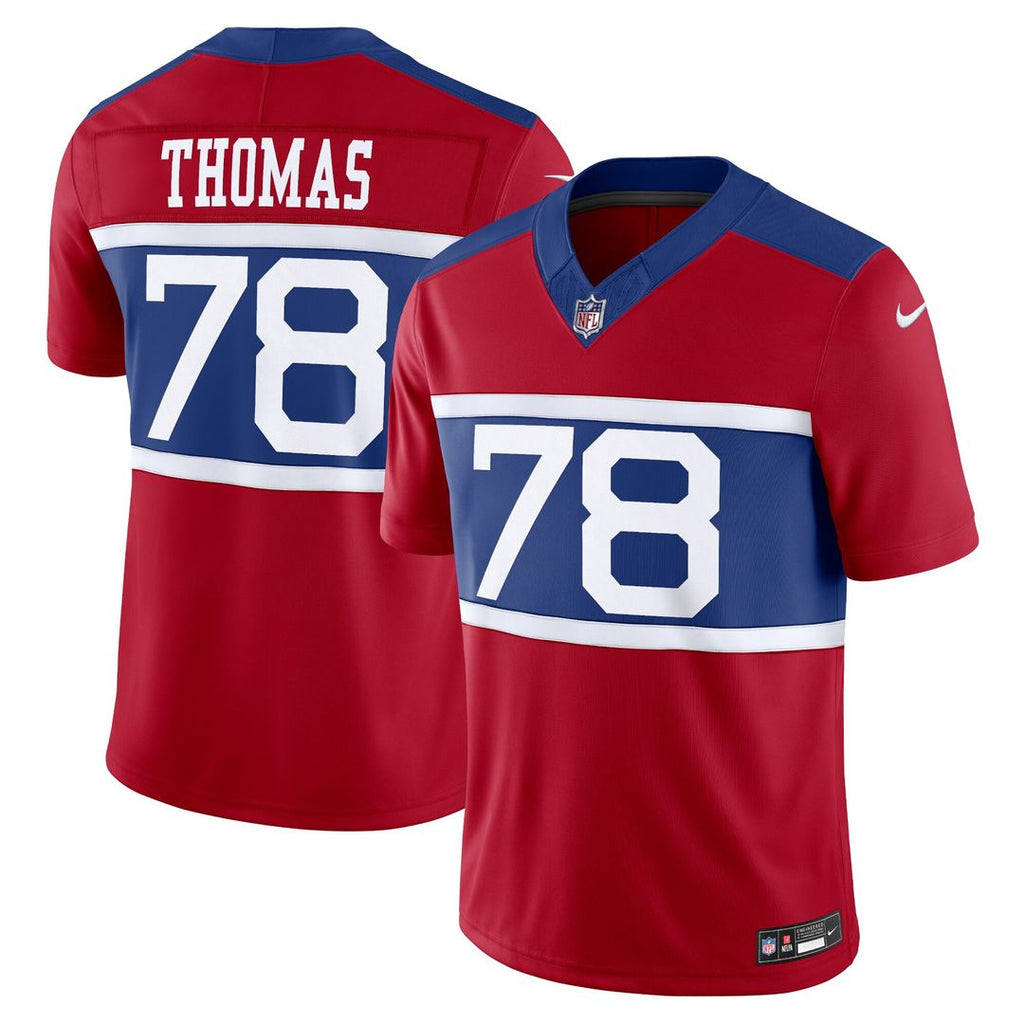 Andrew Thomas New York Giants Nike Alternate Vapor F.U.S.E. Limited Jersey - Century Red