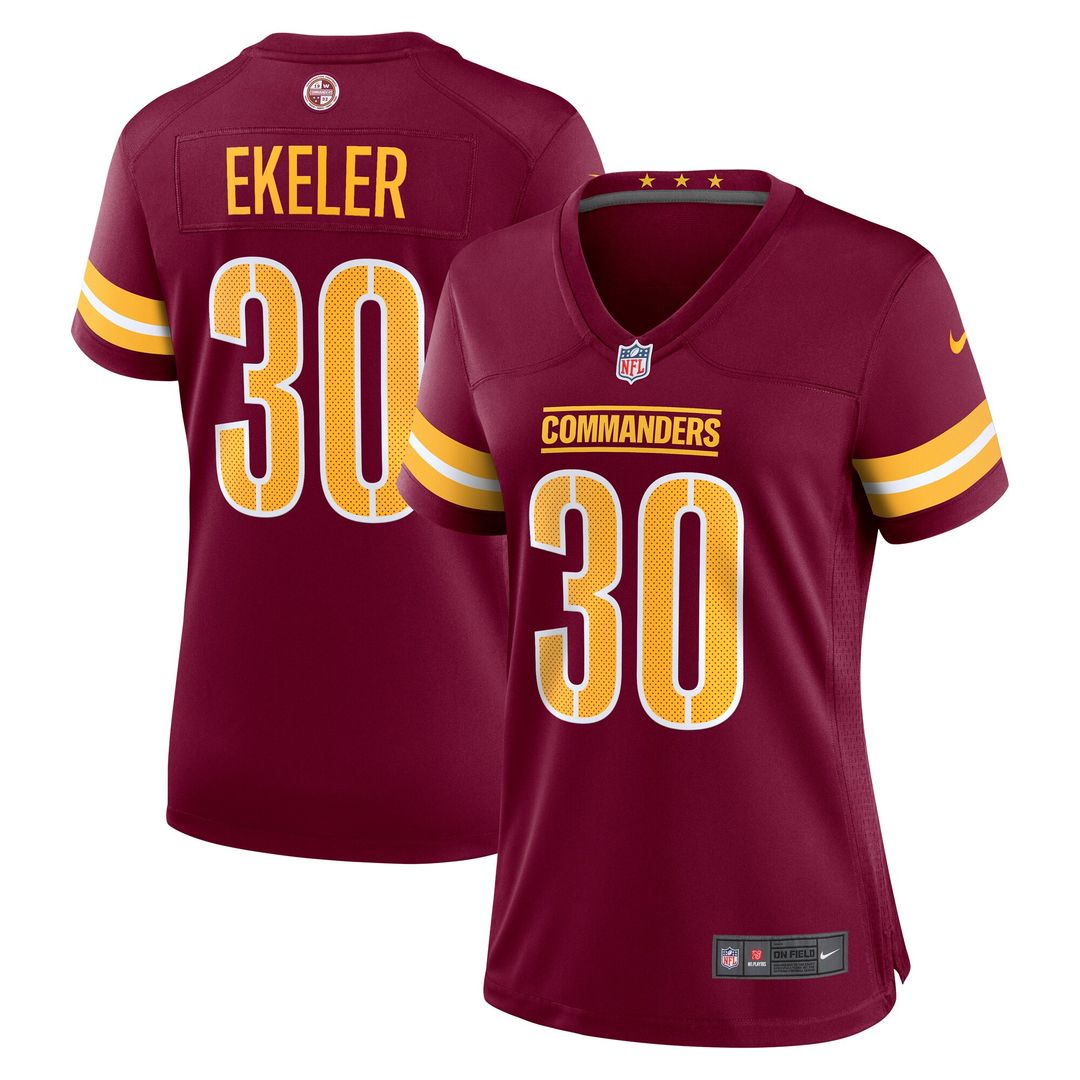 Austin Ekeler Washington Commanders Nike Women's Game Player Jersey - Burgundy