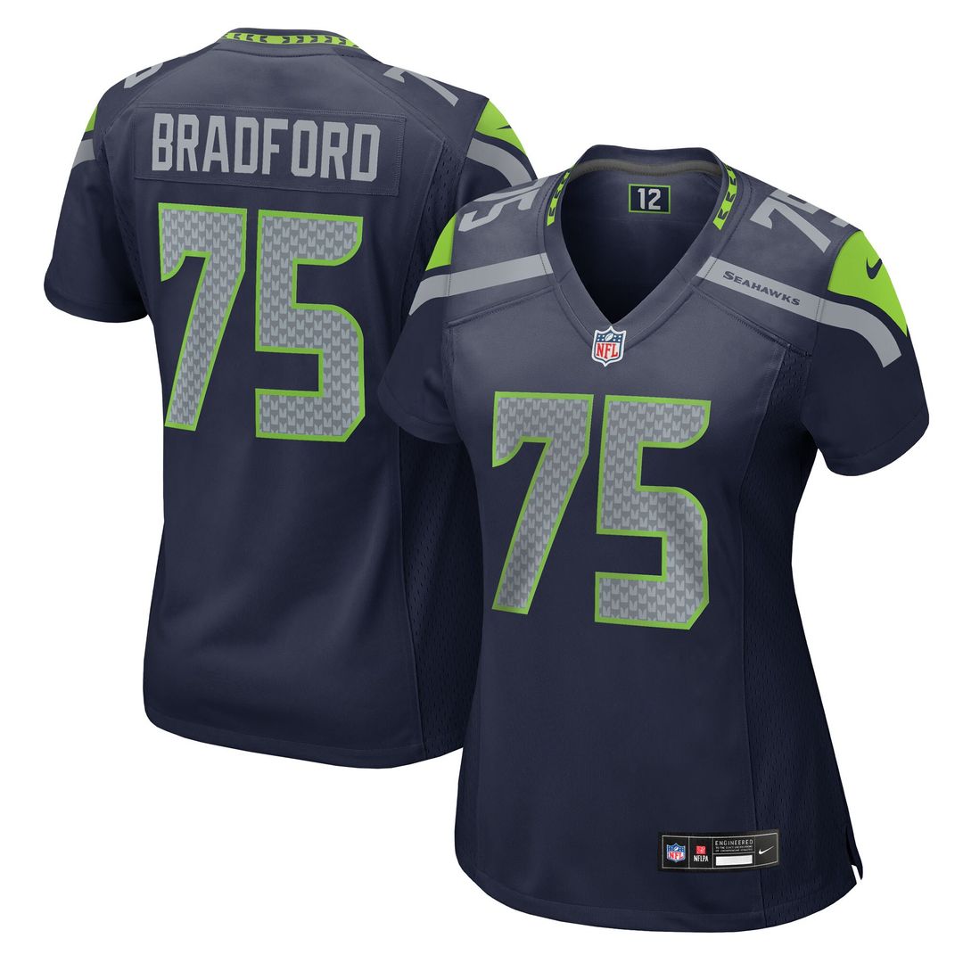 Anthony Bradford Seattle Seahawks Nike Women's Team Game Jersey -  College Navy