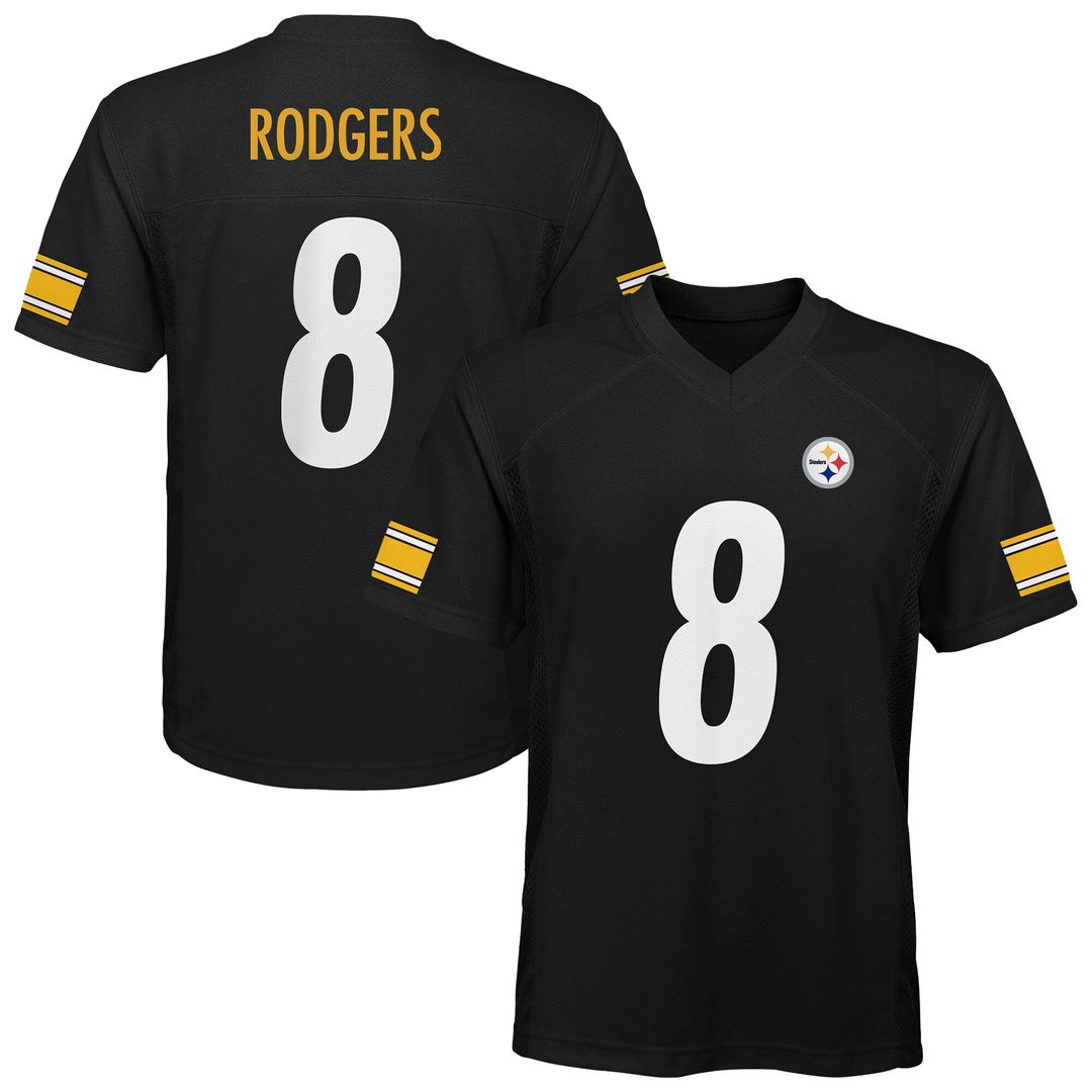 Aaron Rodgers Pittsburgh Steelers Outerstuff Preschool Replica Player Jersey - Black