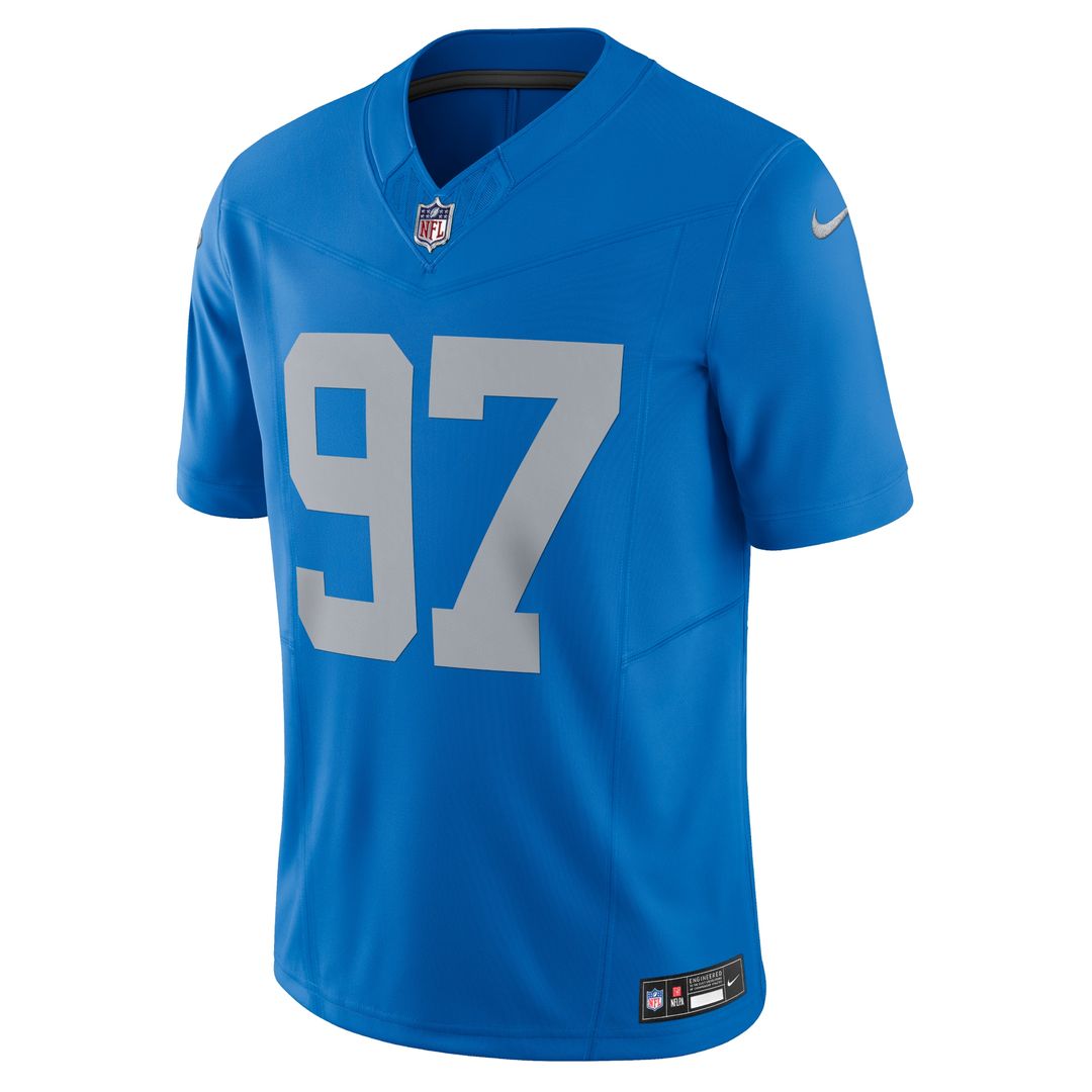 Aidan Hutchinson Detroit Lions Nike Vapor F.U.S.E. Alternate Limited Jersey - Blue