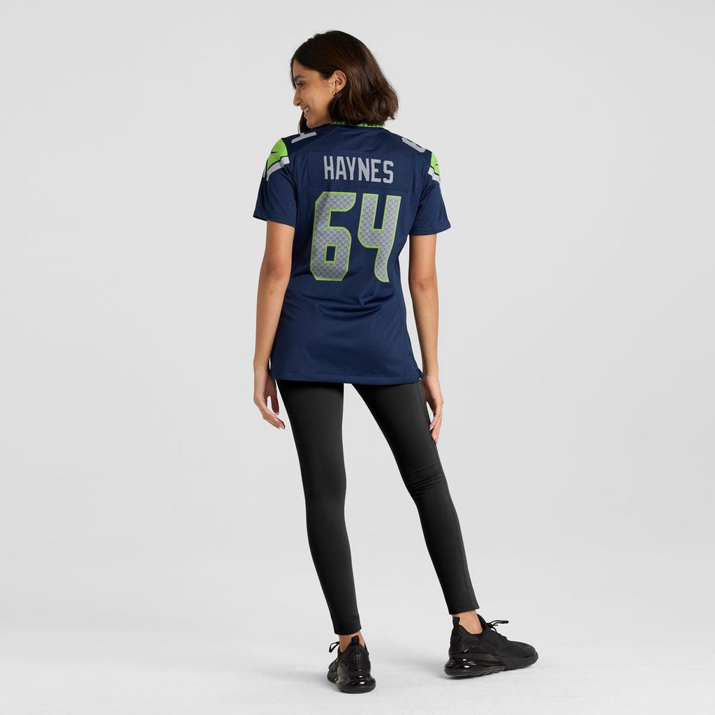 Christian Haynes Seattle Seahawks Nike Women's Team Game Jersey -  College Navy