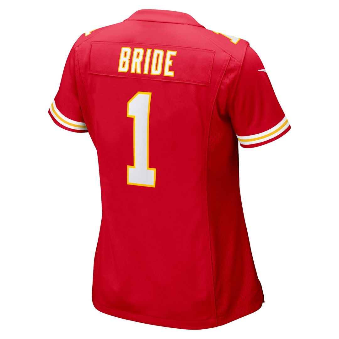 Number 1 Bride Kansas City Chiefs Nike Women's Game Jersey - Red