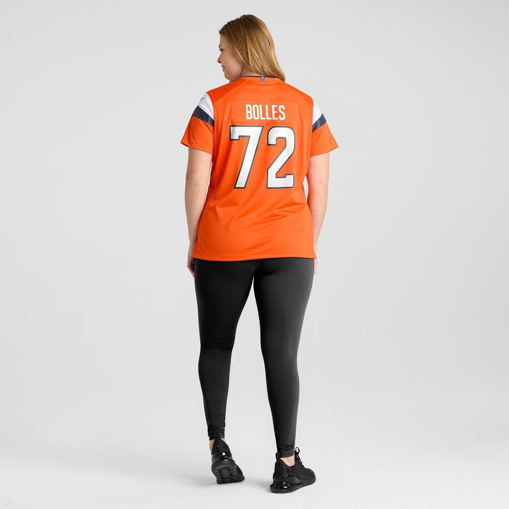 Garett Bolles Denver Broncos Nike Women's Team Game Jersey -  Orange