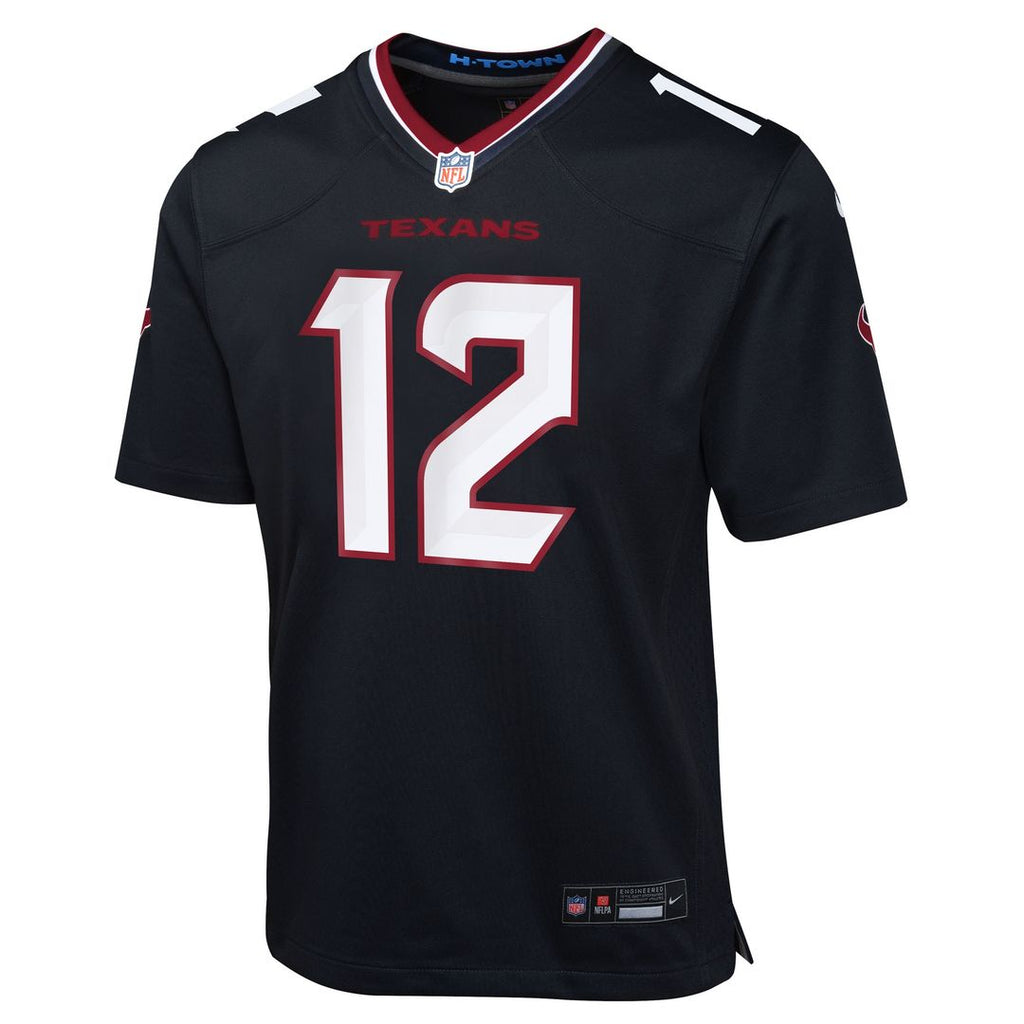 Nico Collins Houston Texans Nike Youth Team Game Jersey - Navy