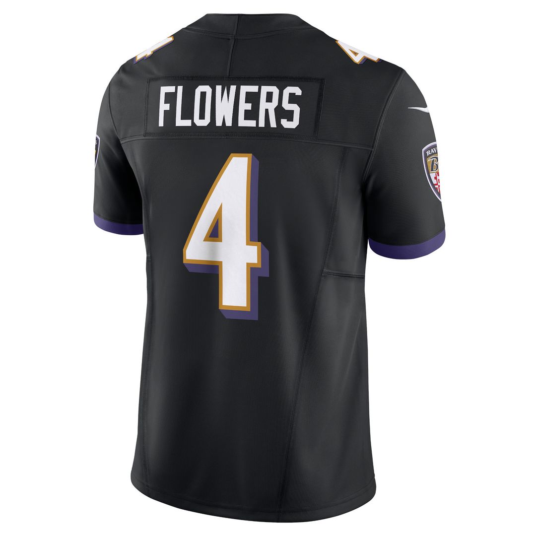 Zay Flowers Baltimore Ravens Nike Alternate Vapor F.U.S.E. Limited Jersey - Black