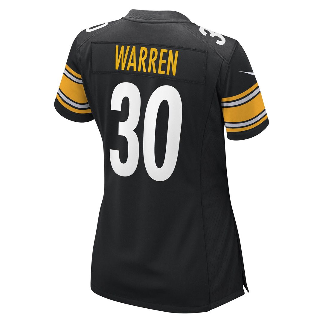 Jaylen Warren Pittsburgh Steelers Nike Women's Game Player Jersey - Black