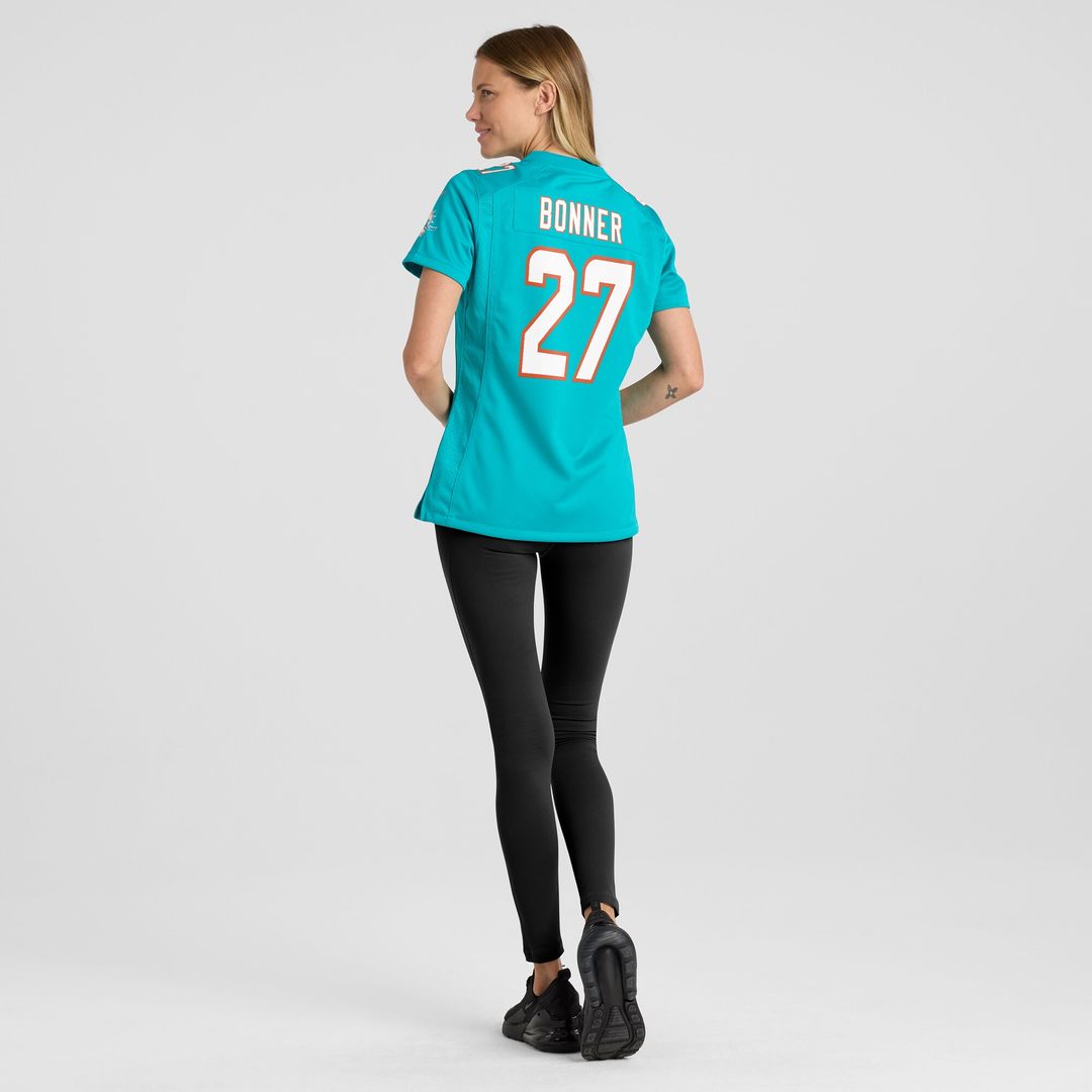 Ethan Bonner Miami Dolphins Nike Women's  Game Jersey -  Aqua