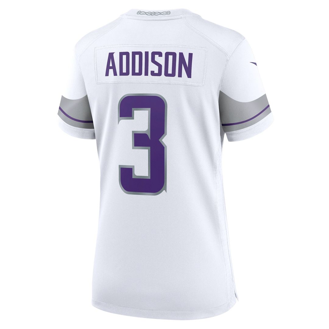 Jordan Addison Minnesota Vikings Nike Women's Alternate Game Player Jersey - White
