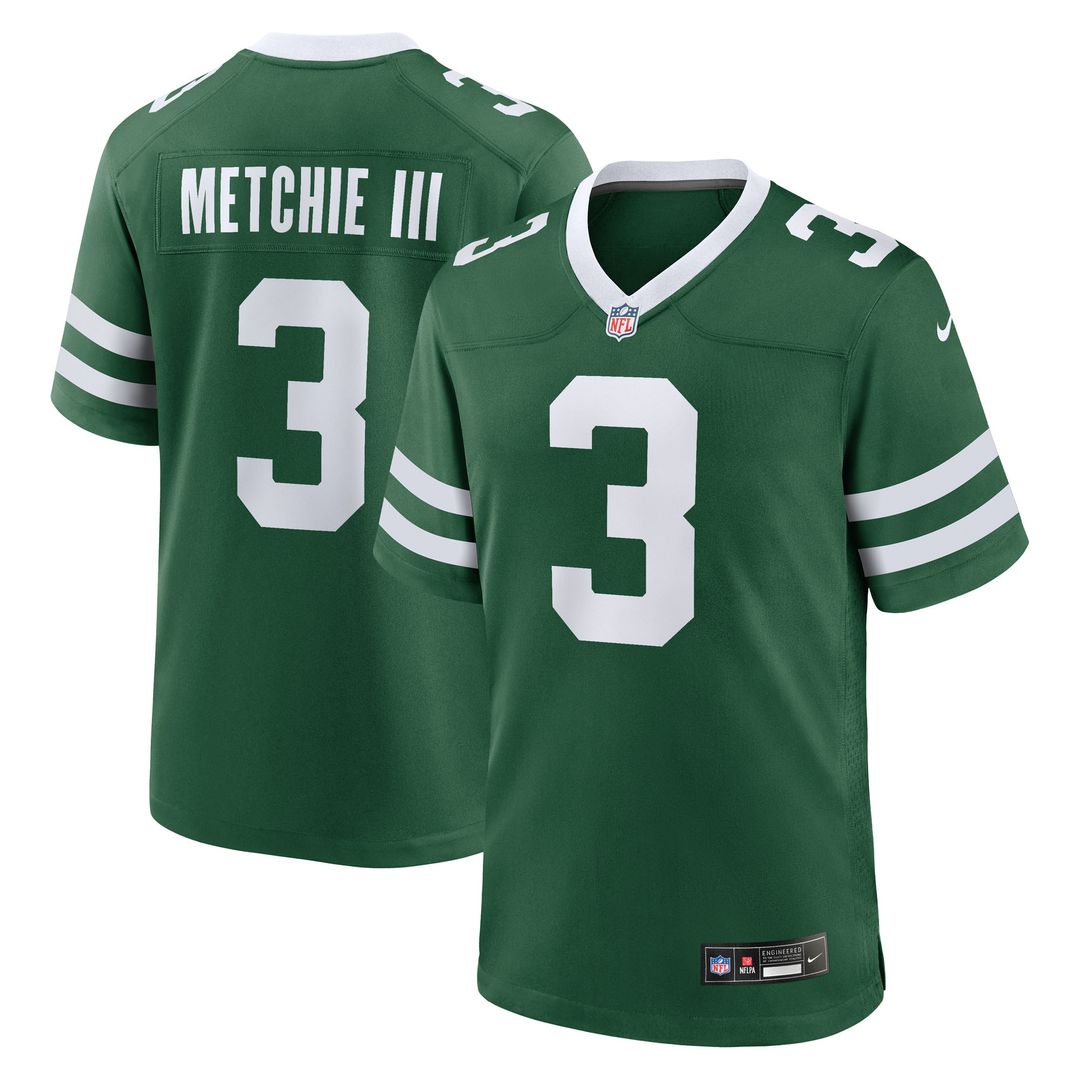 John Metchie III New York Jets Nike Team Game Jersey - Legacy Green